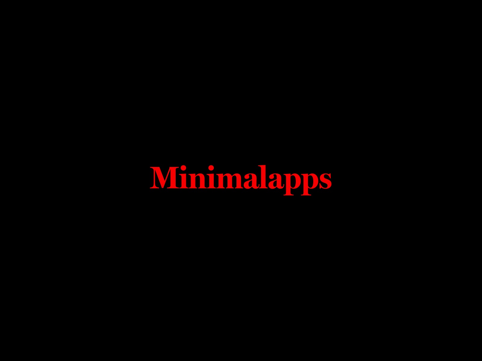 Minimal apps thumbnail